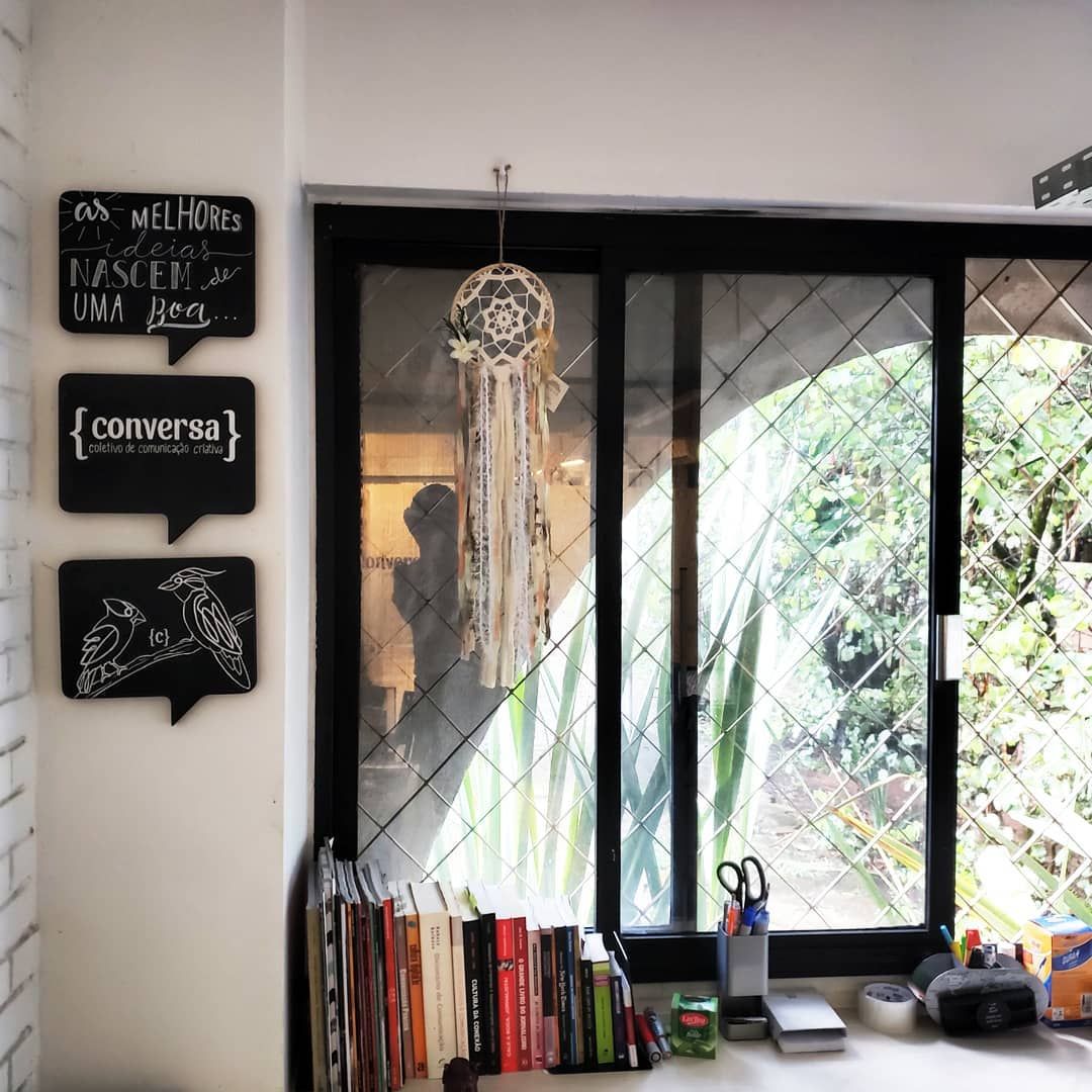 inspiração de decoração home office estudos e janela com filtros dos sonhos