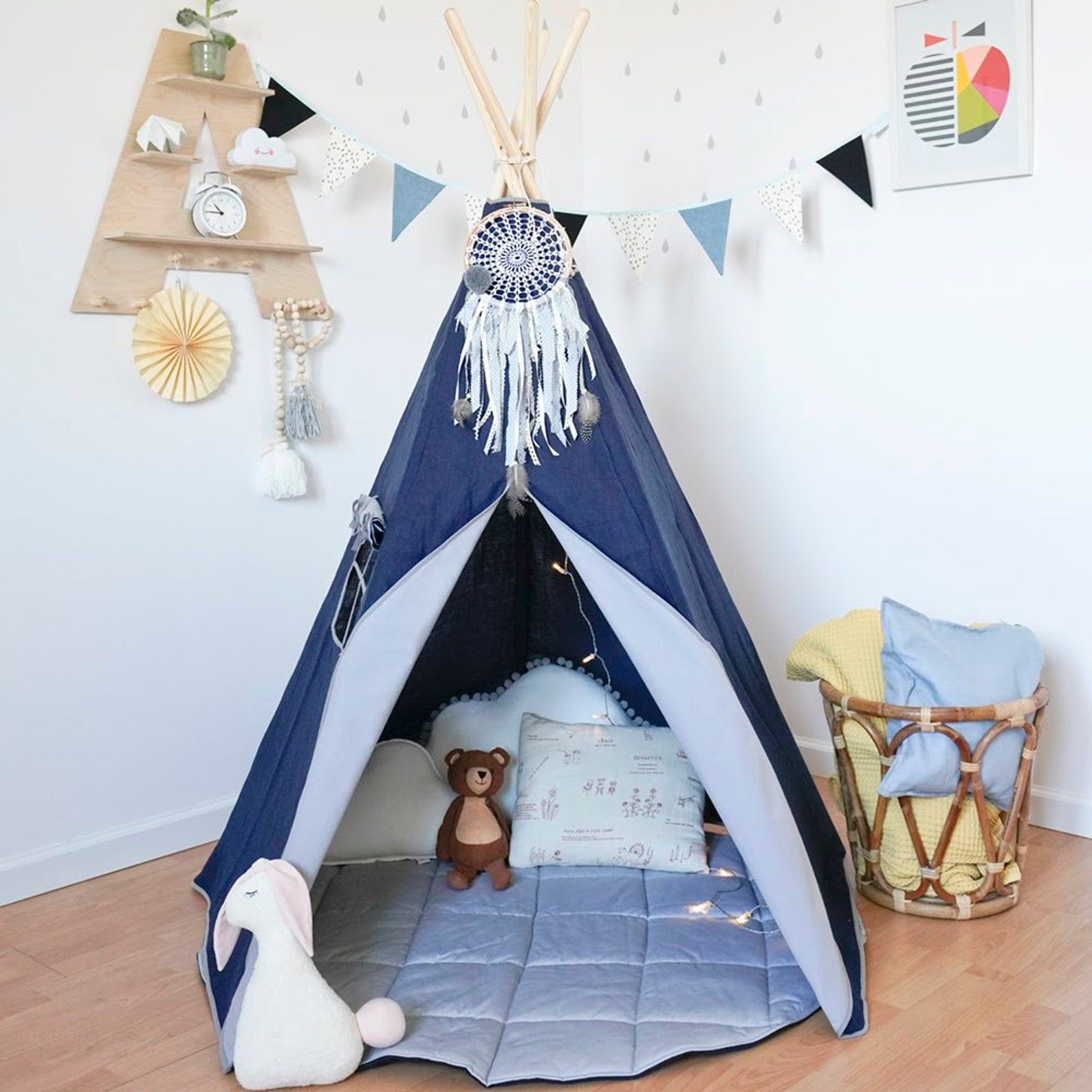 inspiração para decoração de tendas e cabanas para crianças usando filtro dos sonhos
