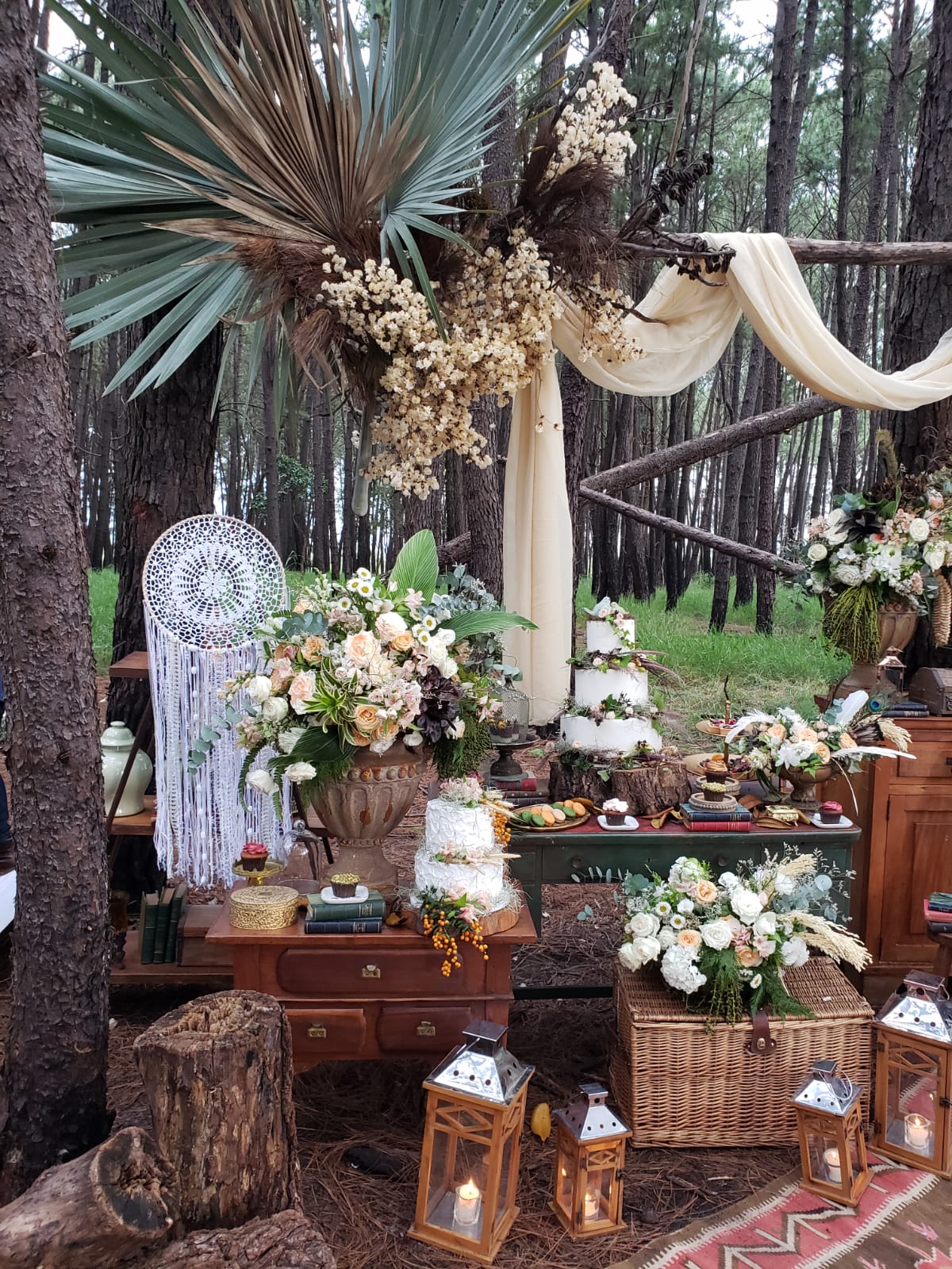 filtros dos sonhos na decoração de um casamento retrô ou vintage